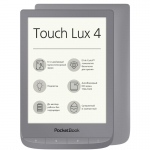 Электронная книга PocketBook Touch Lux 4, 6" E-Ink, 1024x758, 8Gb ROM, microSD, microUSB, Silver